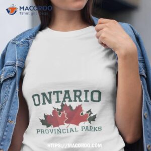 Ontario Provincial Parks Vintage Maple Leaf T Shirt