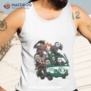 oregon ducks horror movies characters bus halloween 2023 shirt tank top 3