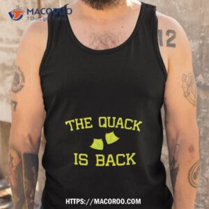 oregon ducks the quack is back shirt tank top