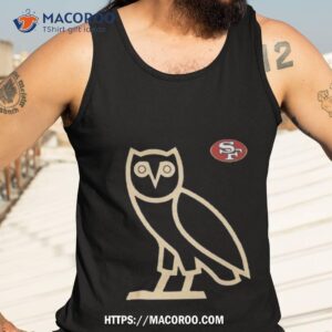 ovo scarlet san francisco 49ers owl logo t shirt tank top 3