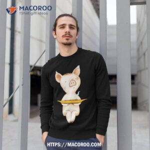 pancake pig illustration shirt sweatshirt 1