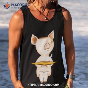 pancake pig illustration shirt tank top