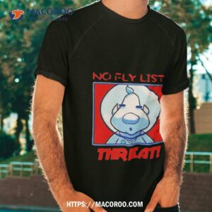 paperboxhouse bastard no fly list threat art design shirt tshirt