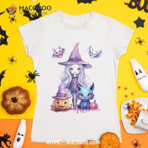 Pastel Halloween Witch Cat Pumpkin Pastelcore Wo Shirt