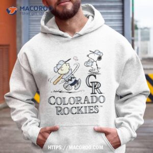 Peanuts Charlie Brown And Snoopy Playing Baseball Colorado Rockies shirt -  Limotees