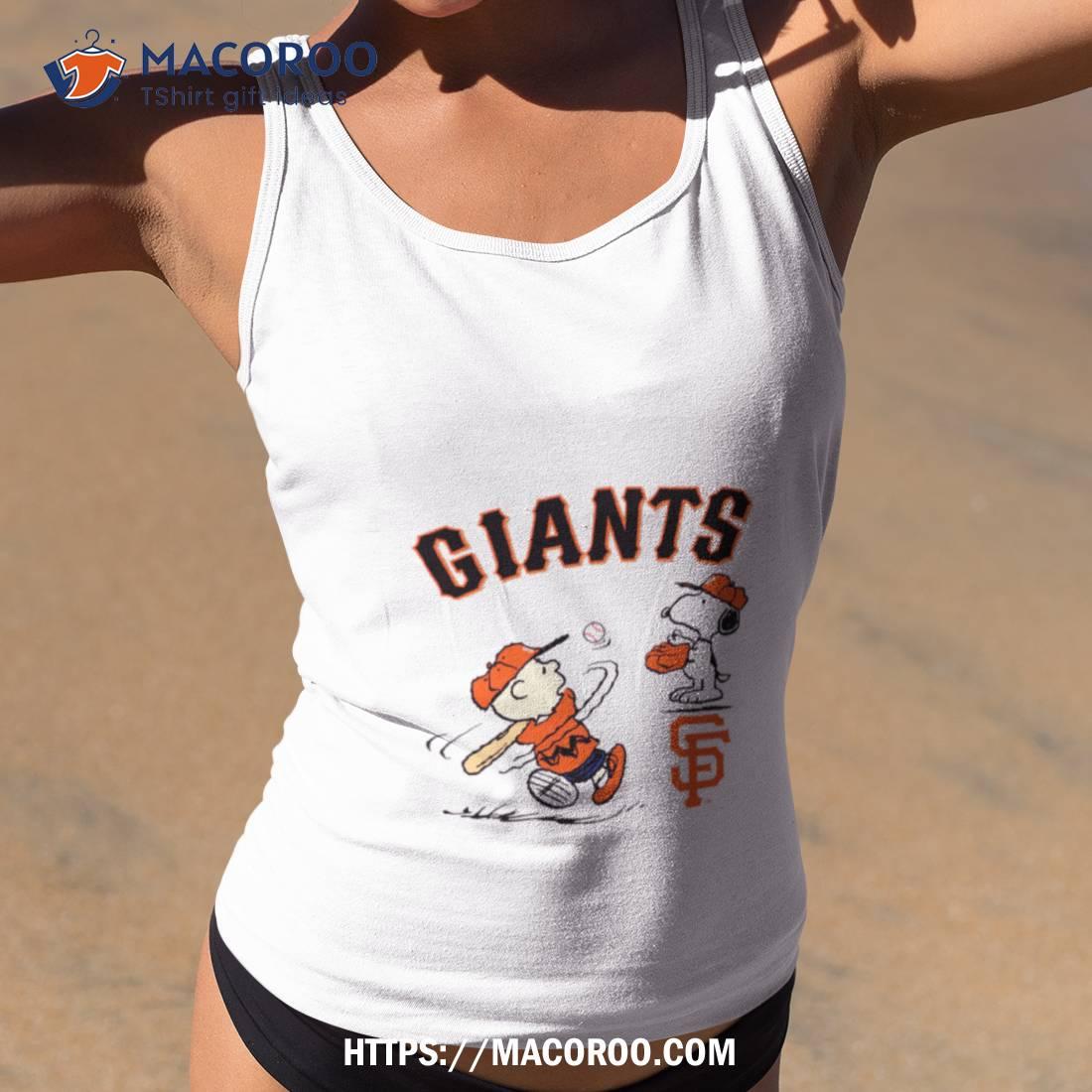 Cheap Orange Snoopy Surfing San Francisco Giants Hawaiian Shirt