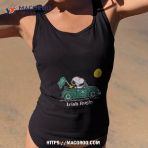 peanuts snoopy and woodstock irish rugby on car 2023 t shirt tank top 2
