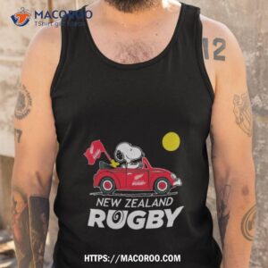 peanuts snoopy and woodstock new zealand rugby on car 2023 t shirt tank top