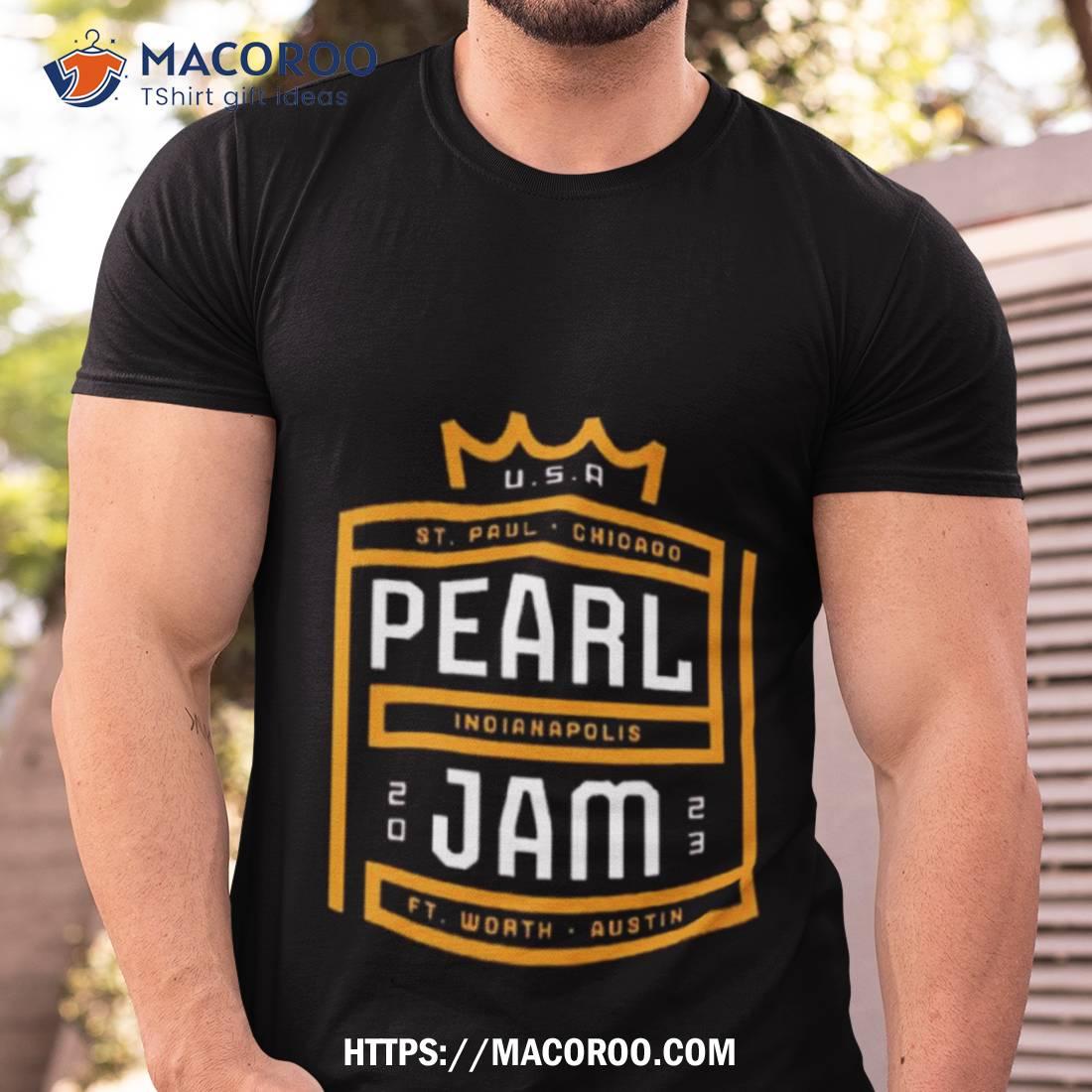 Pearl Jam Tour 2023 Royal Monogram Shirt Pearl Jam Tour 2023 Royal Monogram Shirt