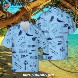 Performing Jets Silhouette Hawaiian Shirt