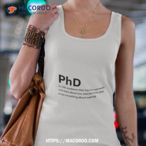 phd definition shirt tank top 4