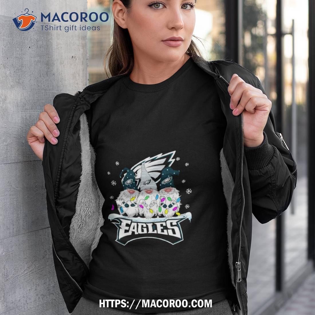 Official philadelphia eagles football gnomes christmas 2023 shirt