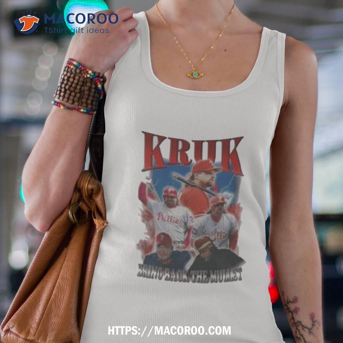John Kruk Philadelphia Phillies Men's Red Backer T-Shirt 