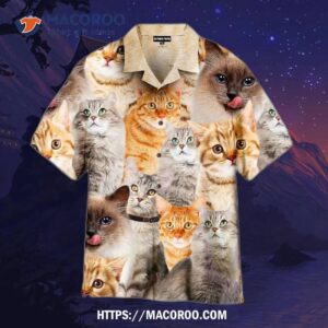 Picture Of Cats Aloha Hawaiian Shirt