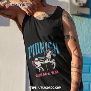 pink carousel horse shirt tank top 1