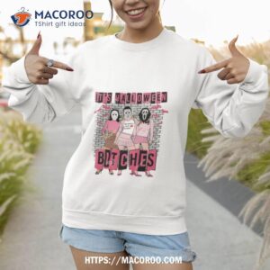 pink horror friends it s halloween bitches 2023 shirt sweatshirt