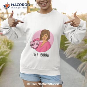 pink lisa rinna shirt sweatshirt