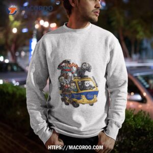 pittsburgh panthers horror movies characters bus halloween 2023 shirt sweatshirt