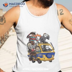 pittsburgh panthers horror movies characters bus halloween 2023 shirt tank top 3