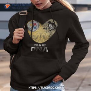 pittsburgh steelers and pittsburgh penguins heartt it s in my dna 2023 shirt hoodie 3