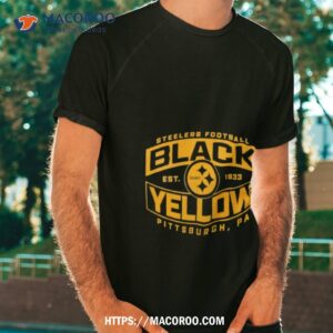 Pittsburgh Steelers Men’s Black & Yellow Bars T Shirt