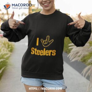 pittsburgh steelers the nfl asl collection by love sign tri blend shirt sweatshirt
