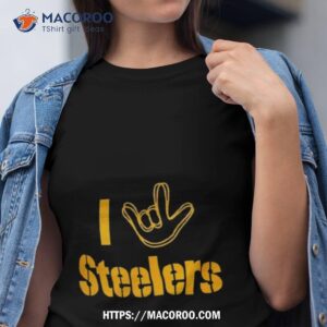 Pittsburgh Steelers The Nfl Asl Collection By Love Sign Tri Blend Shirt