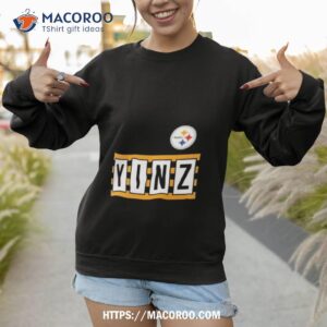 pittsburgh steelers yinz stripe t shirt sweatshirt