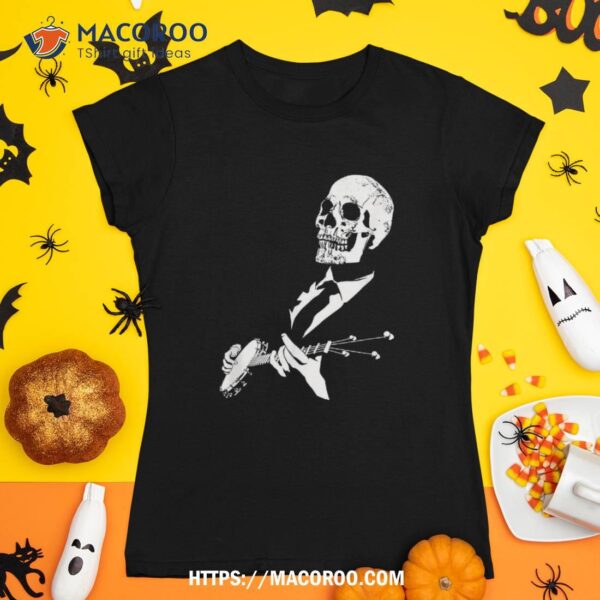 Playing Skull Band Music Skeleton Halloween Shirt