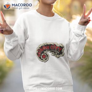 poison city records logo band christmas shirt sweatshirt 2