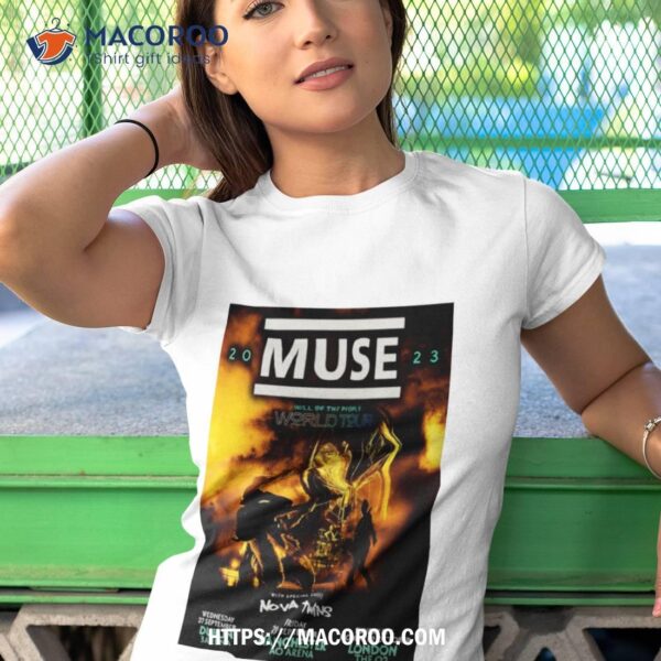 Poster Muse Manchester Uk 09 29 2023 Ao Arena Show Art Poster Design Shirt