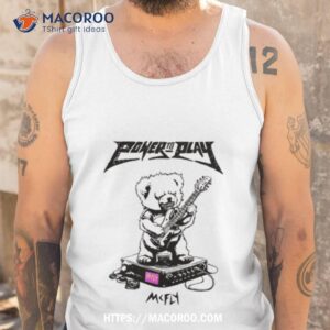 power to play bear t shirt tank top