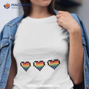 Pride Flag Hearts Gay Shirt