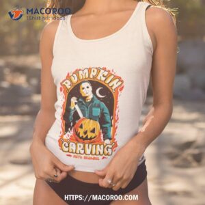 Pumpkin Carving With Michael Halloween Shirt Pumpkin Carving With Michael Halloween Shirt