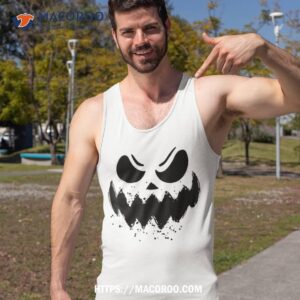 pumpkin jack o lantern face jackolantern funny halloween shirt tank top