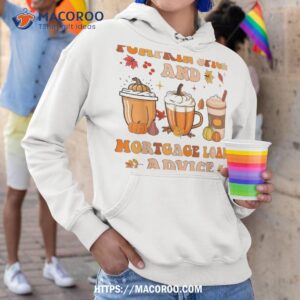 pumpkin spice mortgage loan advice coffee latte halloween shirt hoodie