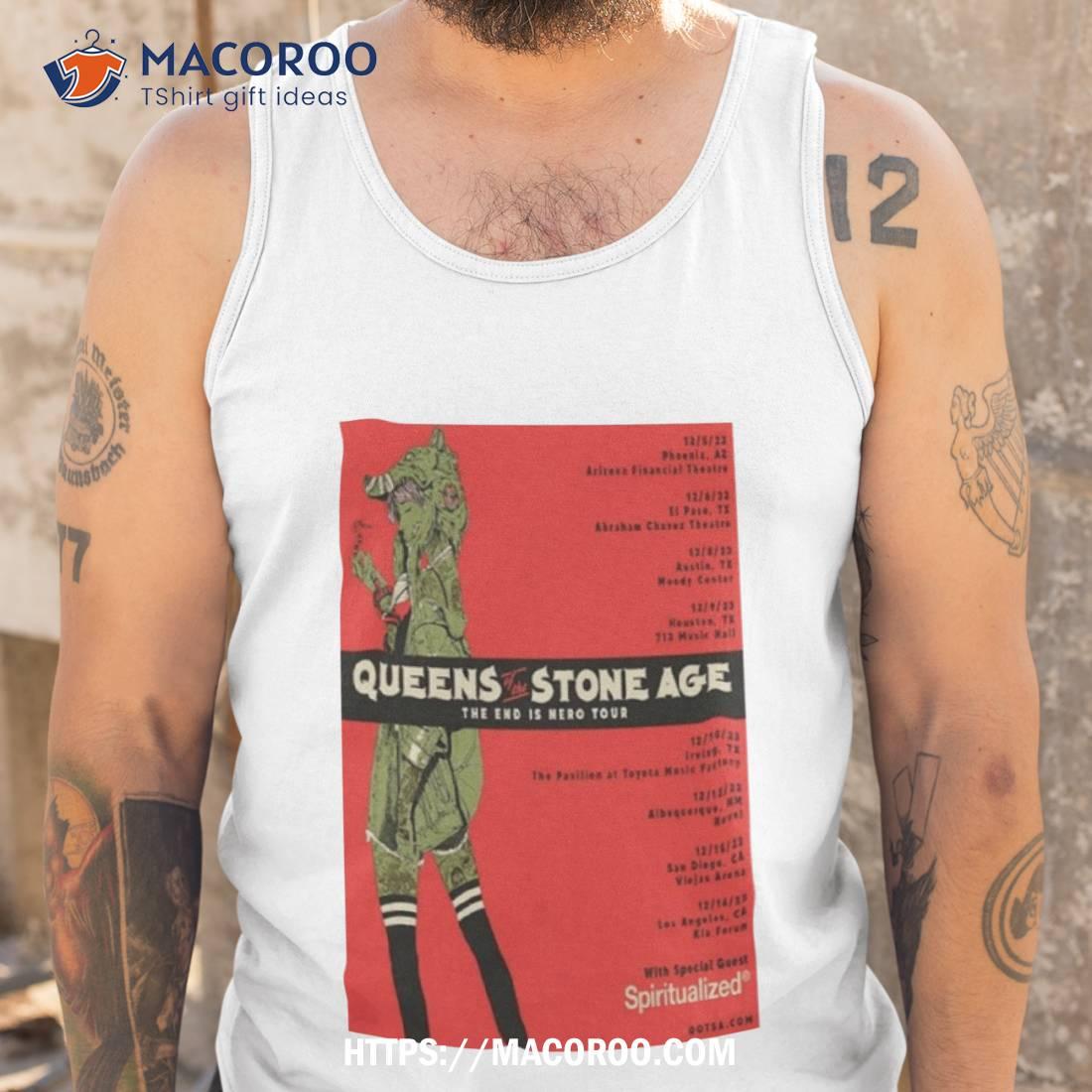 Queens Of The Stone Age Tour 2023 The End Is Nero Art Poster T Shirt Queens Of The Stone Age Tour 2023 The End Is Nero Art Poster T Shirt