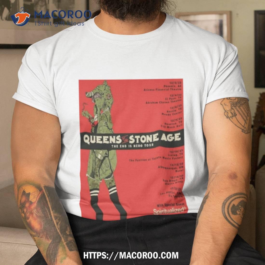 Queens Of The Stone Age Tour 2023 The End Is Nero Art Poster T Shirt Queens Of The Stone Age Tour 2023 The End Is Nero Art Poster T Shirt