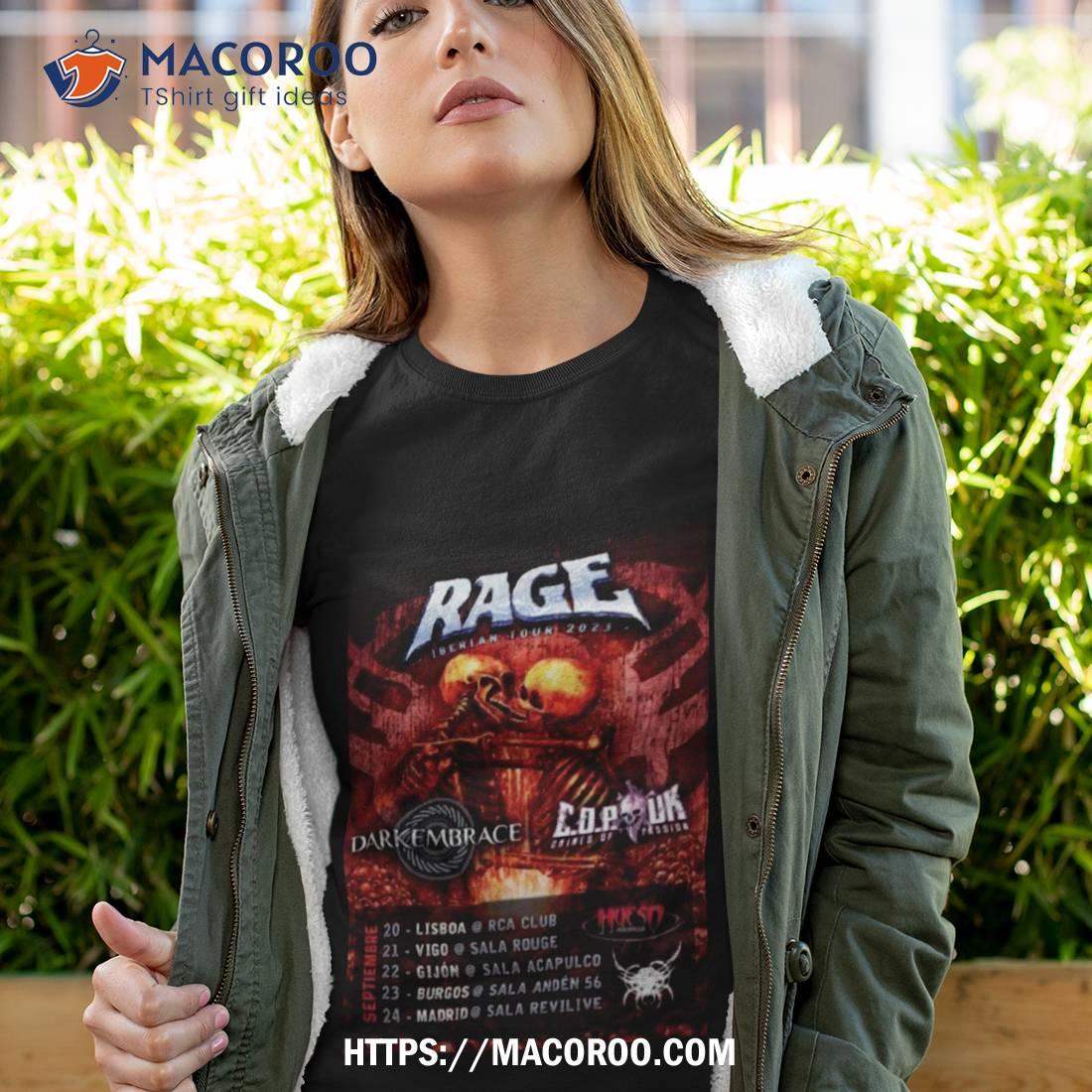 Rage Iberian Tour 2023 T Shirt Rage Iberian Tour 2023 T Shirt