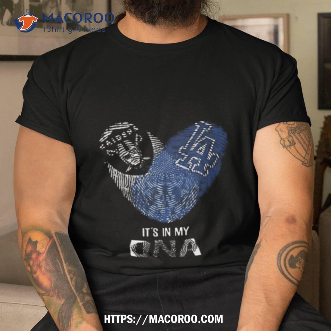 Raiders And Los Angeles Dodgers Heart It's In My Dna 2023 Shirt
