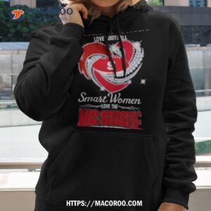 Real Women Love Football Smart Women Love Nc State Wolfpack Diamond Heart 2023 Shirt