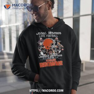 Real Women Love Football Smart Women Love The Cleveland Browns Players 2023 Season Signatures Shirt