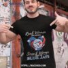 Real Women Love Football Smart Women Love The Toronto Blue Jays 2023 Diamond Hearshirt