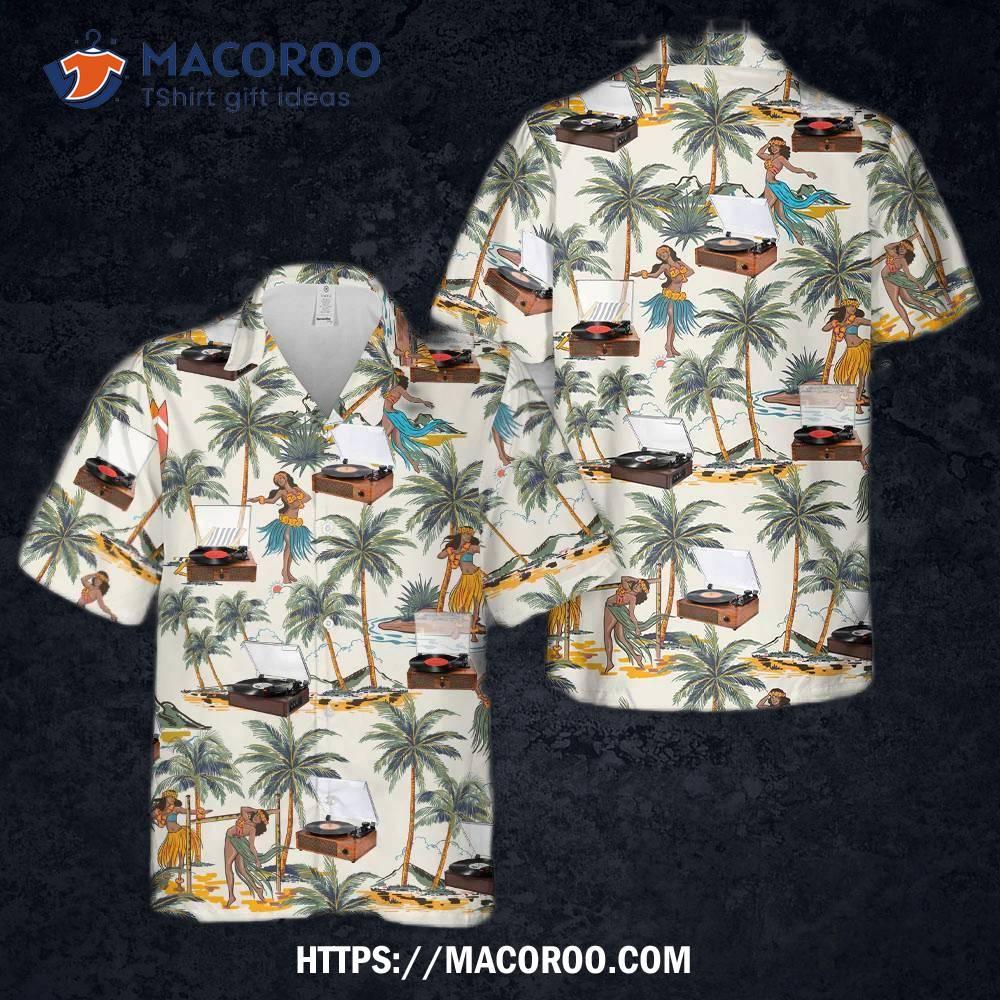 Record Player Hawaiian Shirt Record Player Hawaiian Shirt