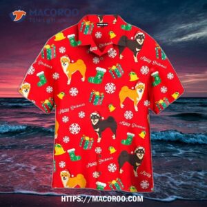 Red Christmas Merry Dogmas Aloha Hawaiian Shirt
