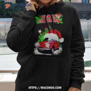 red fiat 500 for christmas shirt hoodie 2