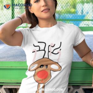 red nose christmas reindeer shirt tshirt 1