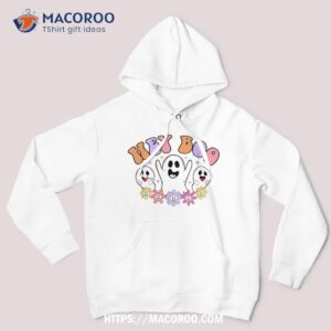 retro groovy hey boo cute ghost funny halloween shirt hoodie