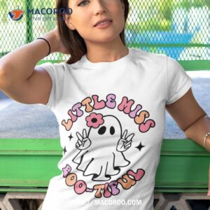 retro halloween little miss bootiful ghost girl shirt tshirt 1