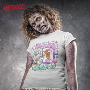 retro hippie halloween cute ghost spooky season funny gifts shirt tshirt